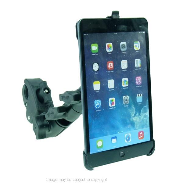 Wheelchair Rail and Tube Mount with Double Socket Swivel Arm for iPad Mini 2019 (sku 50608) - BuyBits Ltd UK