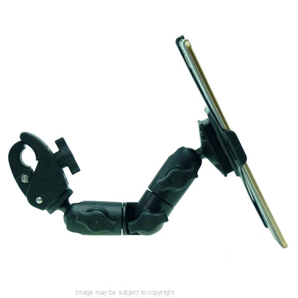 Wheelchair Rail and Tube Mount with Double Socket Swivel Arm for Galaxy Tab S 8.4 (sku 21752)
