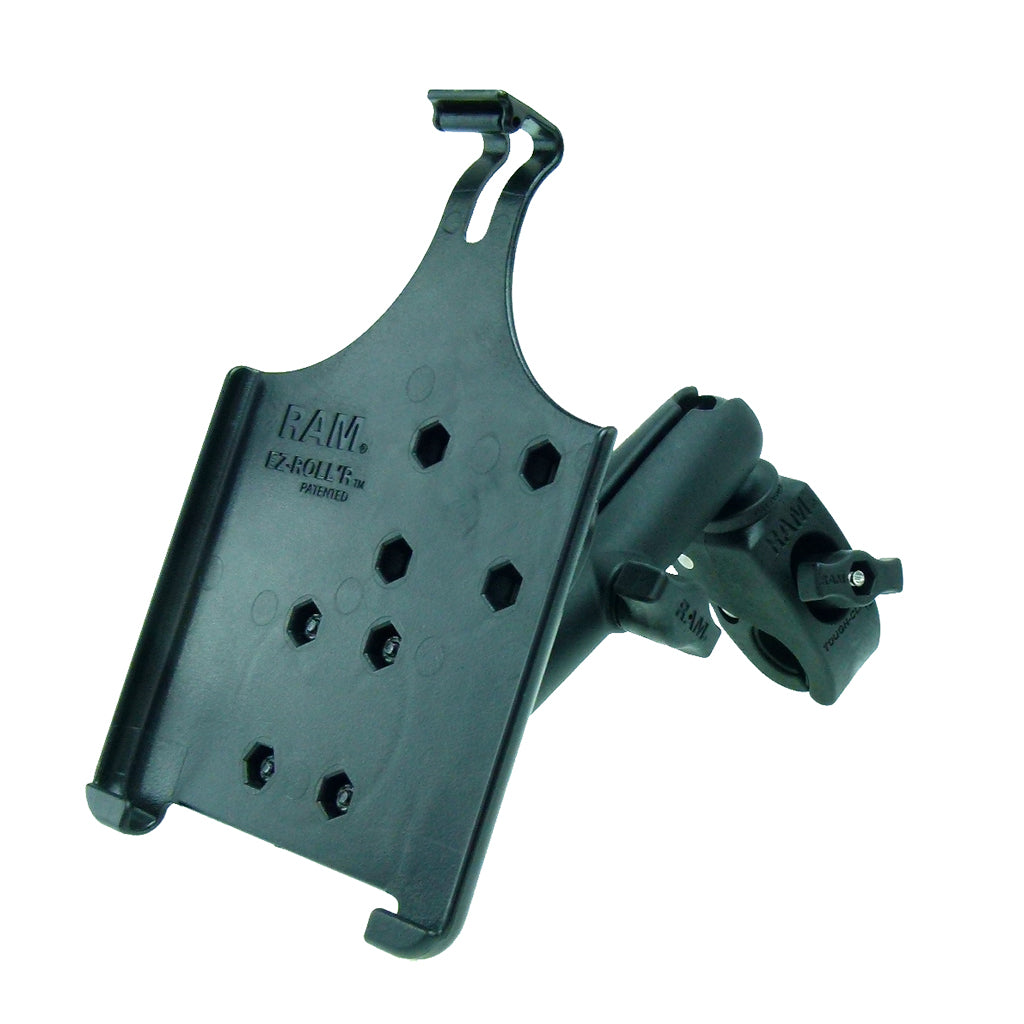 RAM Model Specific Cradle for iPad mini 2 with Long Double Socket Arm &amp; 1" Rubber Ball Small Tough Claw Wheelchair Mount (sku 21753)