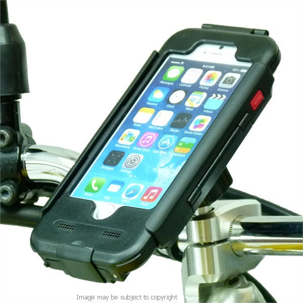 High Power Hardwire TiGRA BikeCONSOLE Waterproof Case with M8 Motorcycle Mount for iPhone 6S (sku 32272)