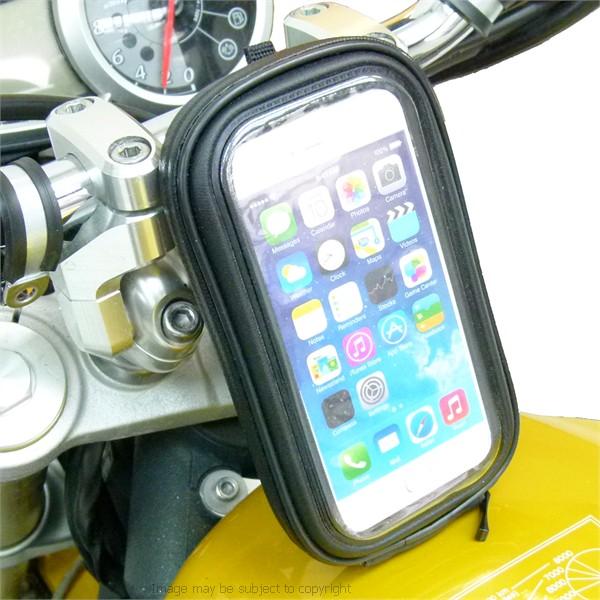 High Power Hella - DIN 15-17mm Waterproof Motorcycle Central Fork Stem Yoke Mount for iPhone SE 2 (2020) (sku 53511) - BuyBits Ltd UK