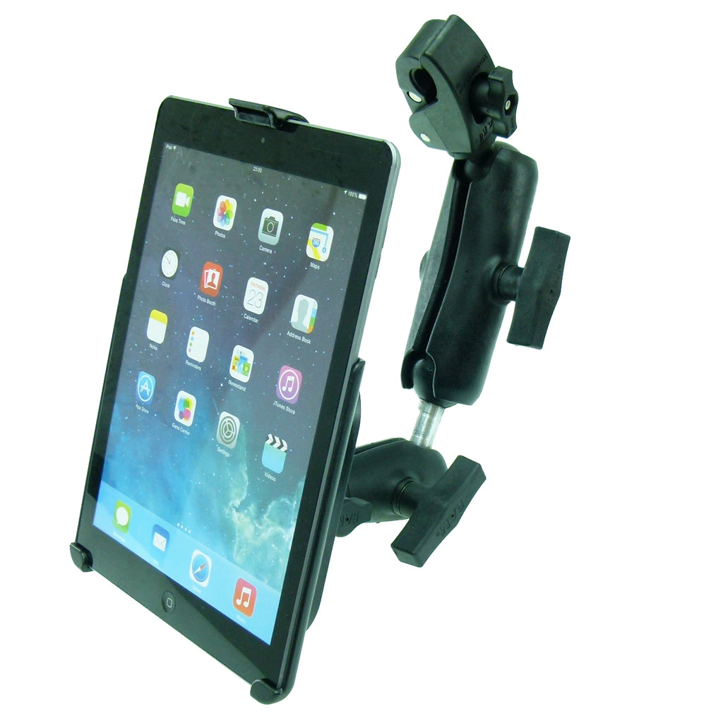 Wheelchair Rail &amp; Tube Mount with Extension &amp; Model Specific iPad Air 2 Cradle (sku 21783)