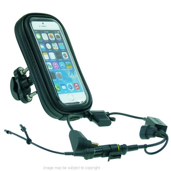 High Power Hella - DIN Metal U-Bolt Motorcycle Bike Handlebar Mount for iPhone SE 2 (2020) (sku 53509) - BuyBits Ltd UK