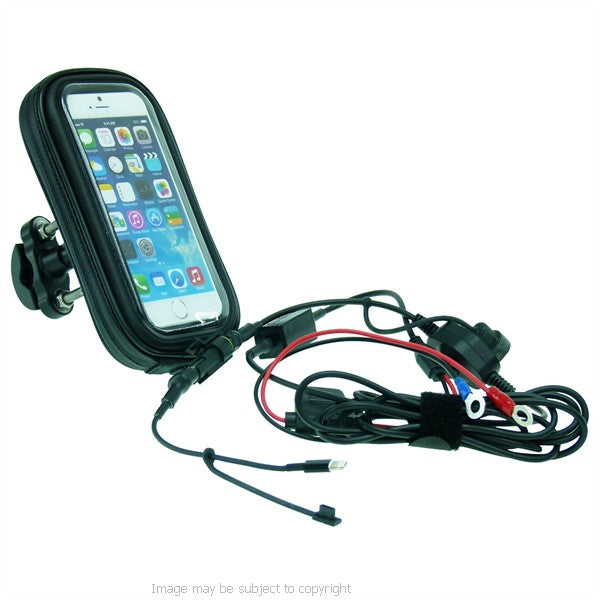 High Power Hardwire Metal U-Bolt Motorcycle Bike Handlebar Mount for iPhone 6 (sku 21779)
