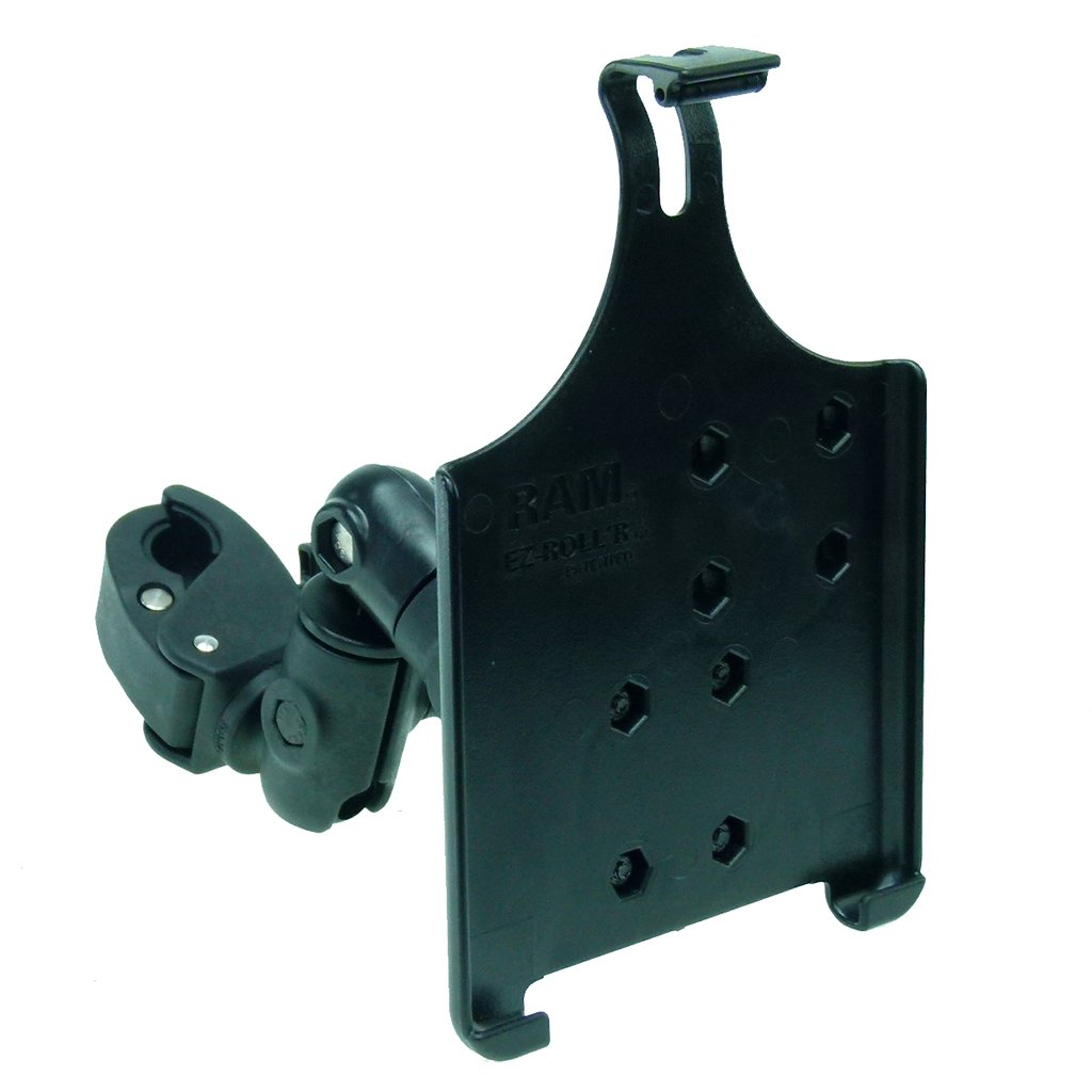 Wheelchair Rail &amp; Tube Mount with Double Swivel Arm &amp; Model Specific iPad Mini 2019 Cradle (sku 50609) - BuyBits Ltd UK