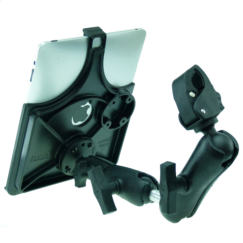Wheelchair Rail &amp; Tube Mount with Extension &amp; Model Specific iPad 2 Cradle (sku 21784)