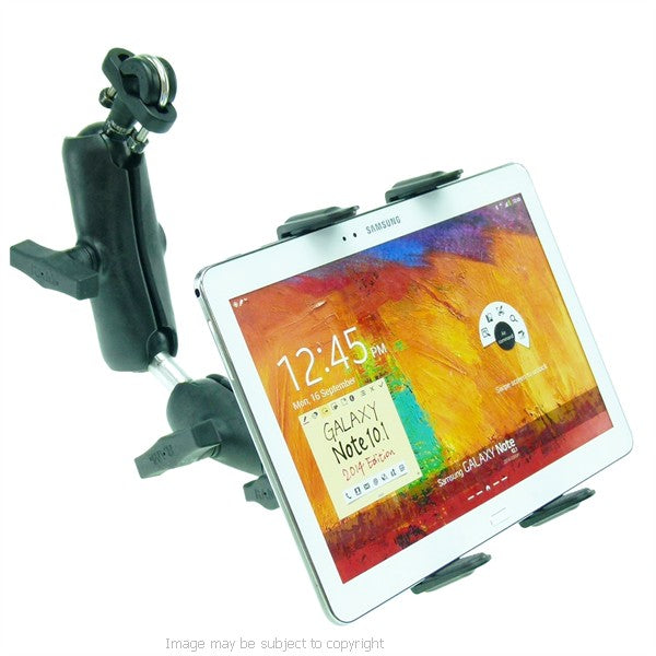 Wheelchair Rail and Tube Mount with Extension and Tablet Holder for Samsung Galaxy Note 10.1 2014 (sku 21788)