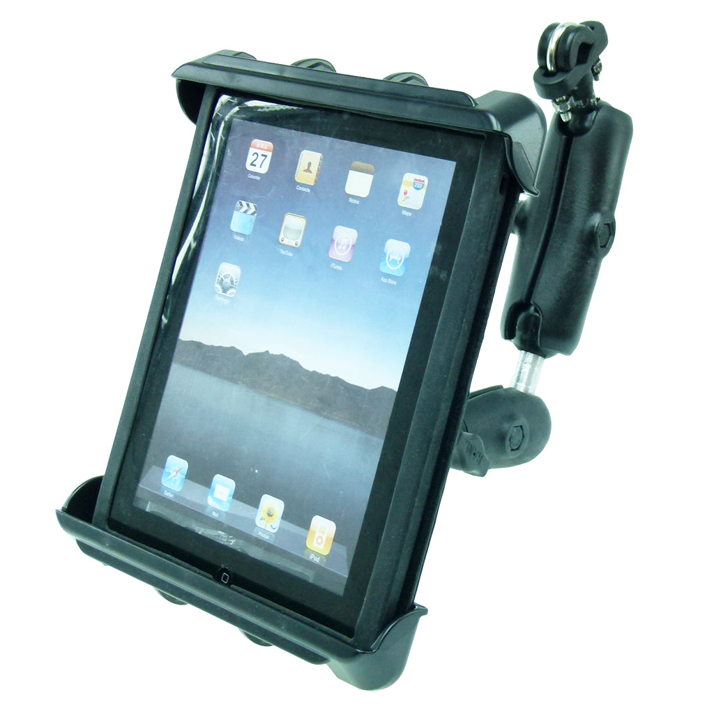 Wheelchair Rail - Tube Mount with Extension &amp; Tablet Holder for Apple iPad 3 (sku 21791)