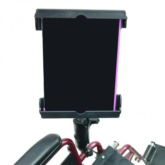 Wheelchair Rail - Tube Mount with Extension &amp; Tablet Holder for Apple iPad Pro 11" (2020) (sku 54056) - BuyBits Ltd UK