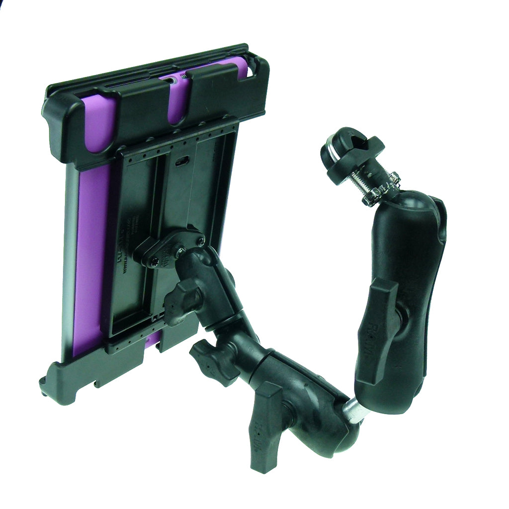 Wheelchair Rail - Tube Mount with Extension &amp; Tablet Holder for Apple iPad 9.7" 6th Gen (sku 2142838793)