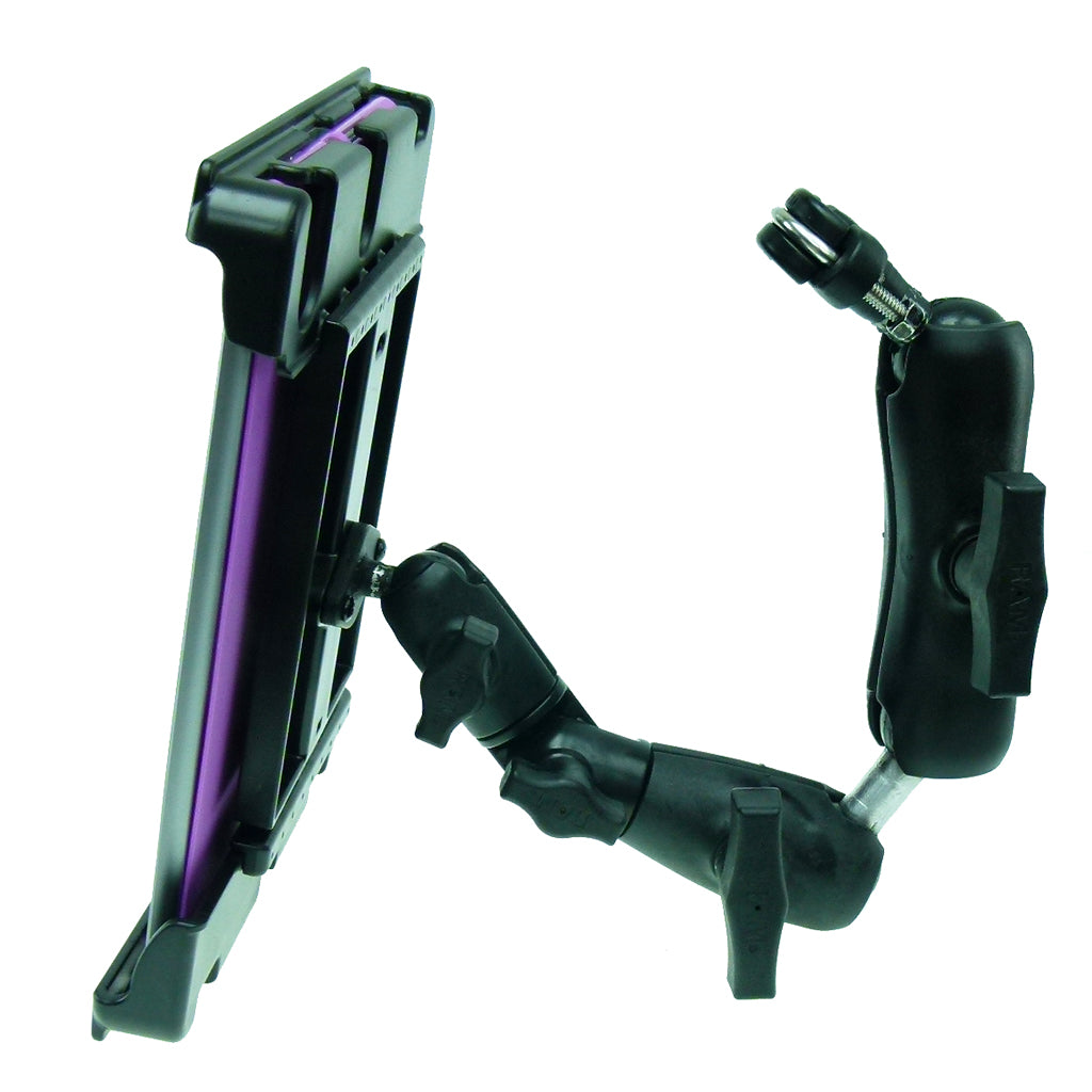 Wheelchair Rail - Tube Mount with Extension &amp; Tablet Holder for Apple iPad 9.7" 6th Gen (sku 2142838793)
