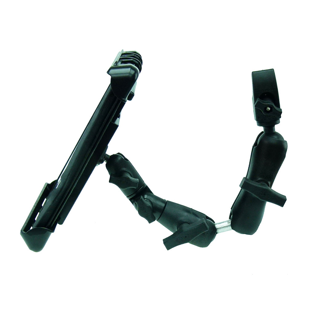 Wheelchair Rail - Tube Mount with Extension &amp; Tablet Holder for Apple iPad 3 (sku 21796)