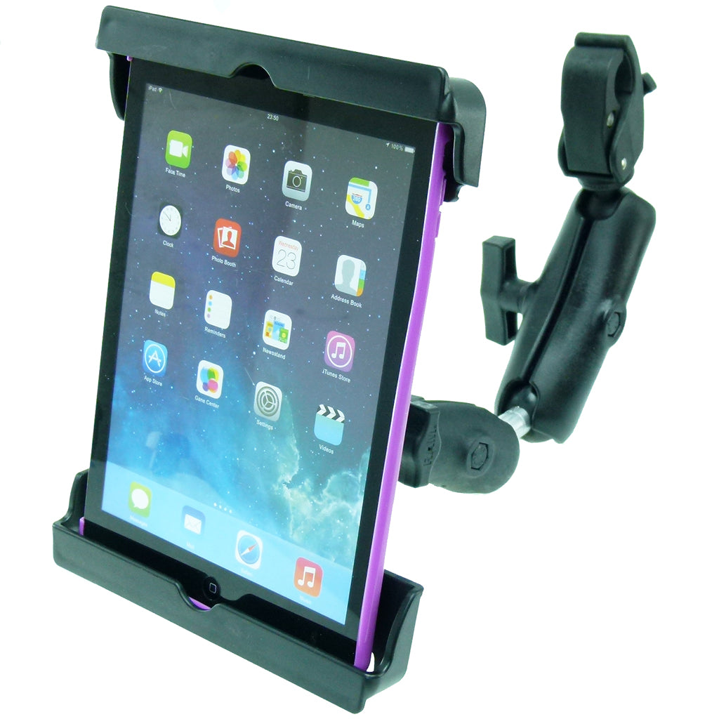 Wheelchair Rail - Tube Mount with Extension &amp; Tablet Holder for Apple iPad Air 2 (sku 21799)