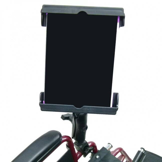 Wheelchair Rail-Tube Mount with Extension Tablet Mount for iPad Pro 11" (2020) (sku 54055) - BuyBits Ltd UK