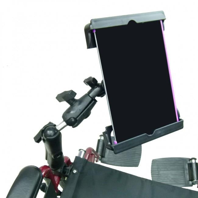 Wheelchair Rail-Tube Mount with Extension Tablet Mount for iPad Pro 11" (2020) (sku 54055) - BuyBits Ltd UK