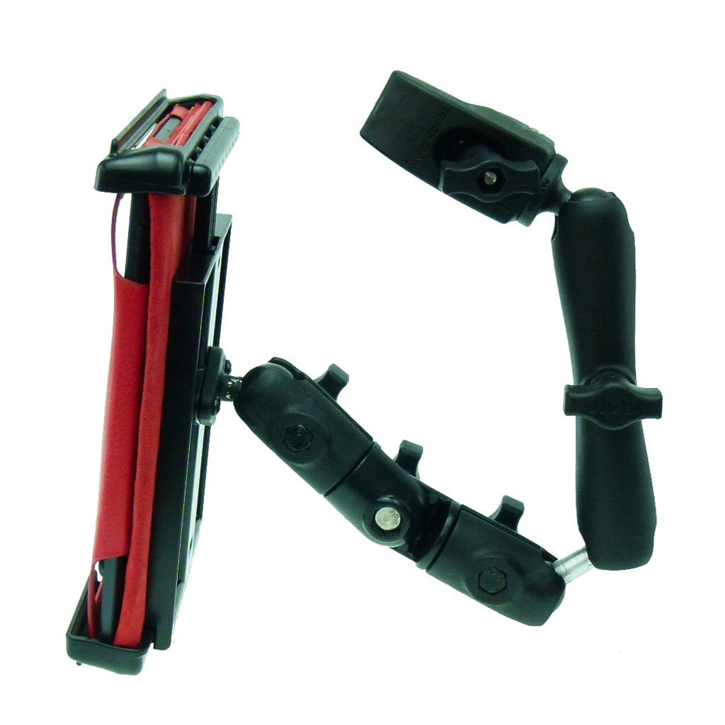 Wheelchair Rail - Tube Mount with Extension &amp; Tablet Holder for Apple iPad Mini (sku 30747)