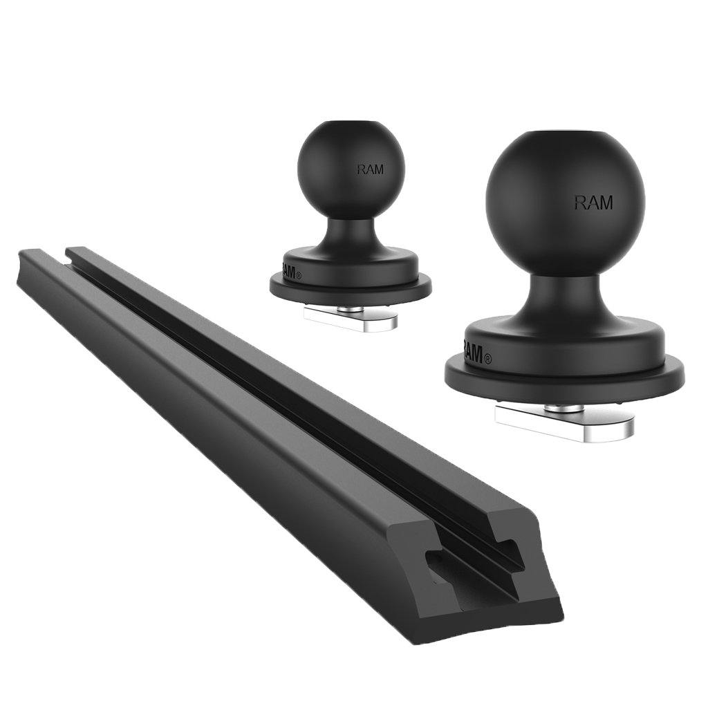 12" (30.48cm) End Loading Track Base with 2 x 1" Ball for Fleet Vehicles (sku 56097) - BuyBits Ltd UK