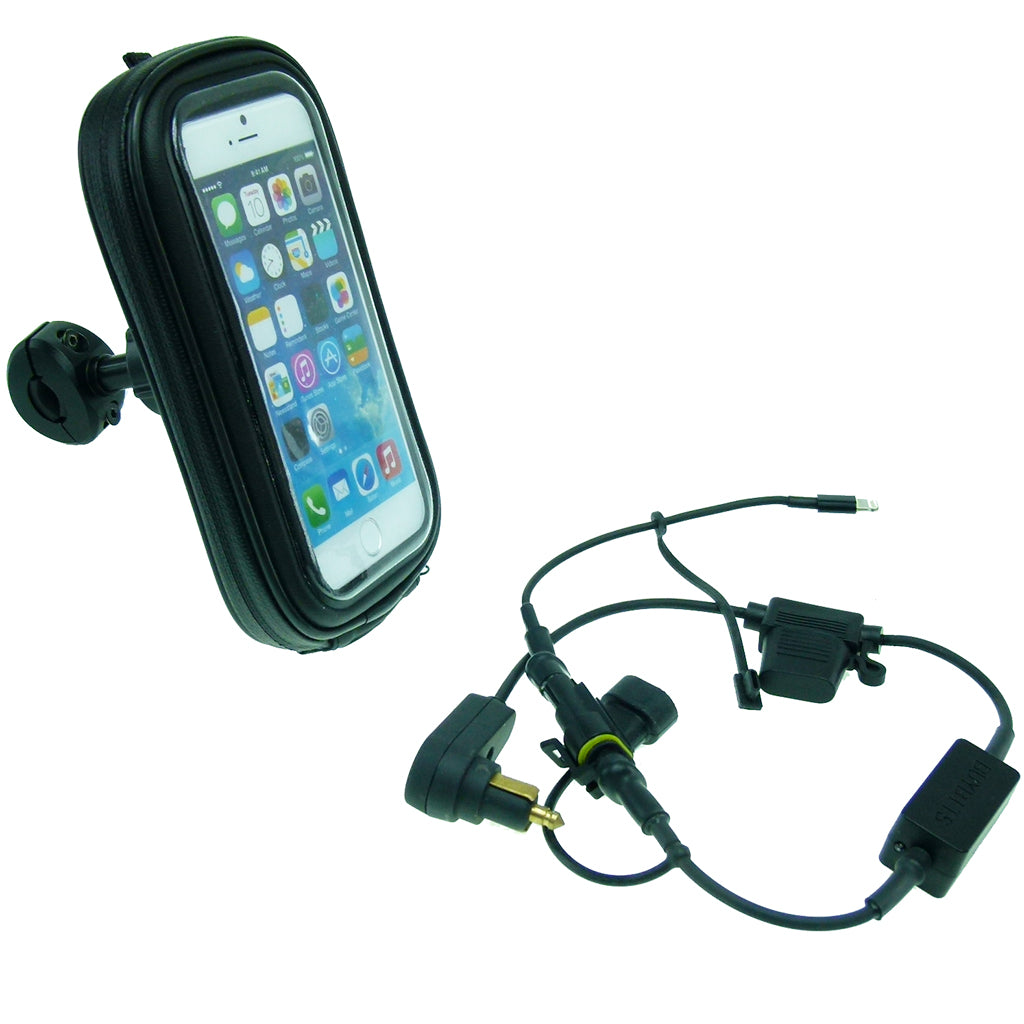 High Power Hella - DIN Waterproof Bike Scooter Mirror Mount for iPhone 6S 4.7 (sku 32434)