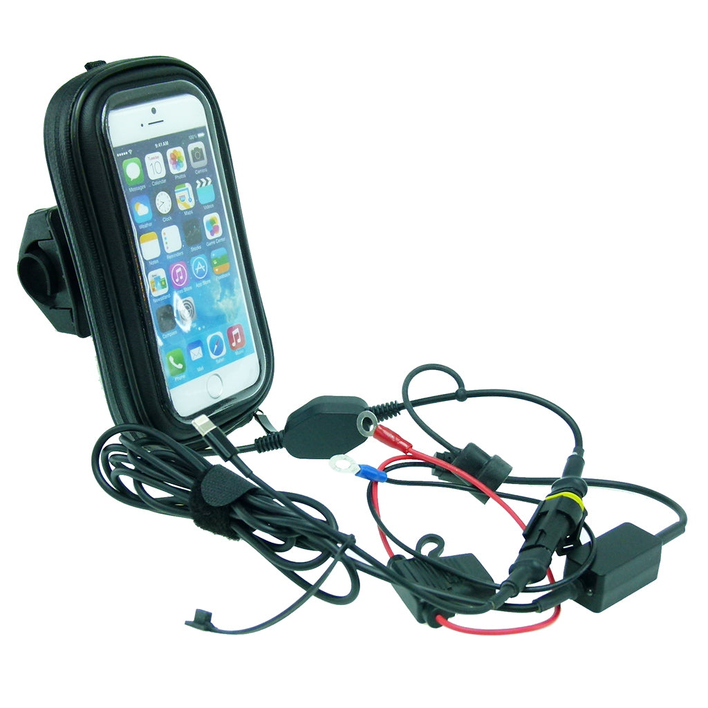 High Power Hardwire Waterproof Motorcycle PRO Mount for Apple iPhone 6S (sku 32121)