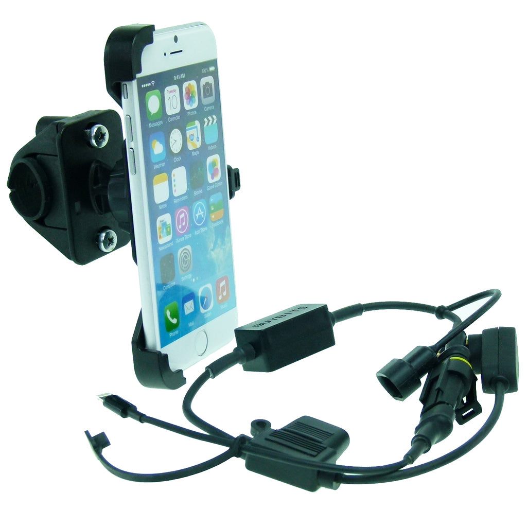 High Power Hella - DIN Dedicated iPhone 7 4.7 Motorcycle Handlebar Mount (sku 45128)