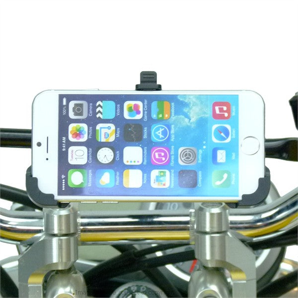 High Power Hardwire Dedicated iPhone 6 4.7 Motorcycle Crossbar Mount (sku 30018)