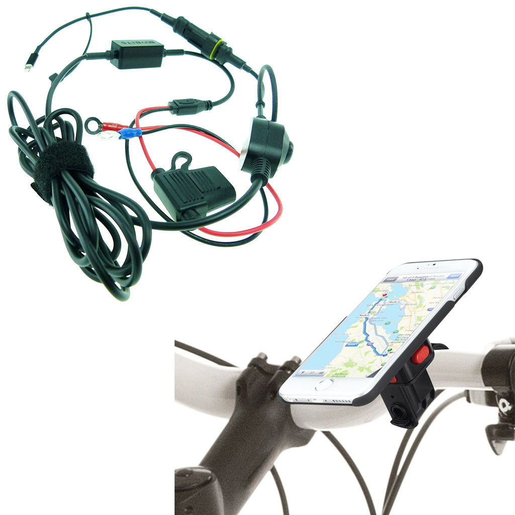 High Power Hardwire TiGRA BikeCONSOLE MountCase Bike Kit for iPhone 6 4.7 screen (sku 30038)