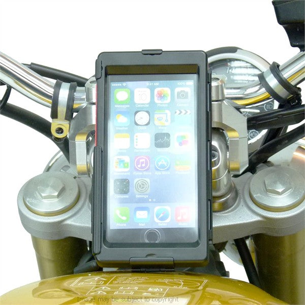 13.3-14.7mm High Power DIN Motorcycle Stem Mount &amp; TiGRA Case for iPhone 6S Plus (sku 32834)