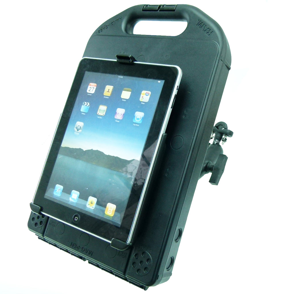 Wheelchair Rail - Tube Mount with Extension Ram Handi Case &amp; iPad 2 Cradle (sku 30250)