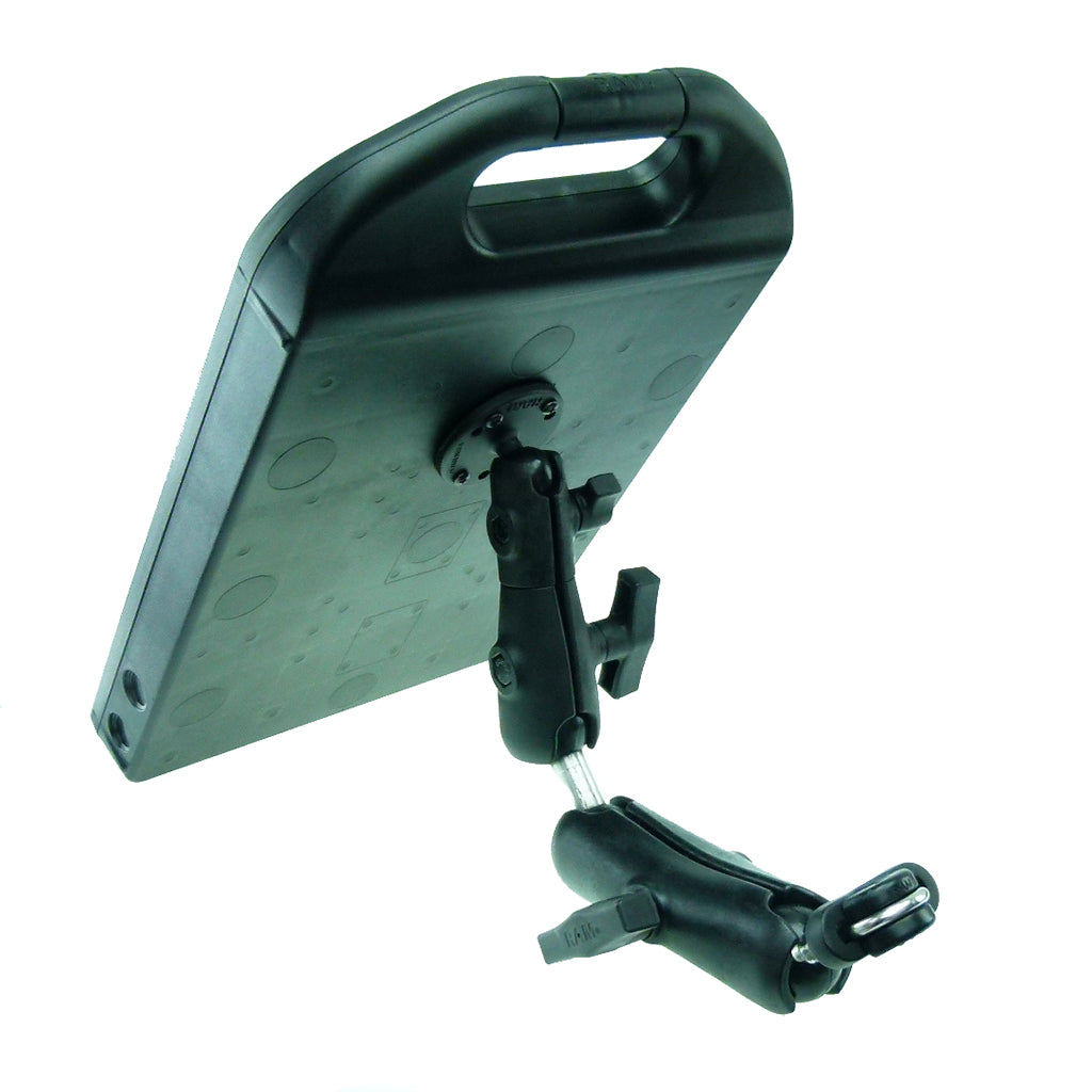 Wheelchair Rail - Tube Mount with Extension Ram Handi Case &amp; iPad 3rd Gen Cradle (sku 30600)