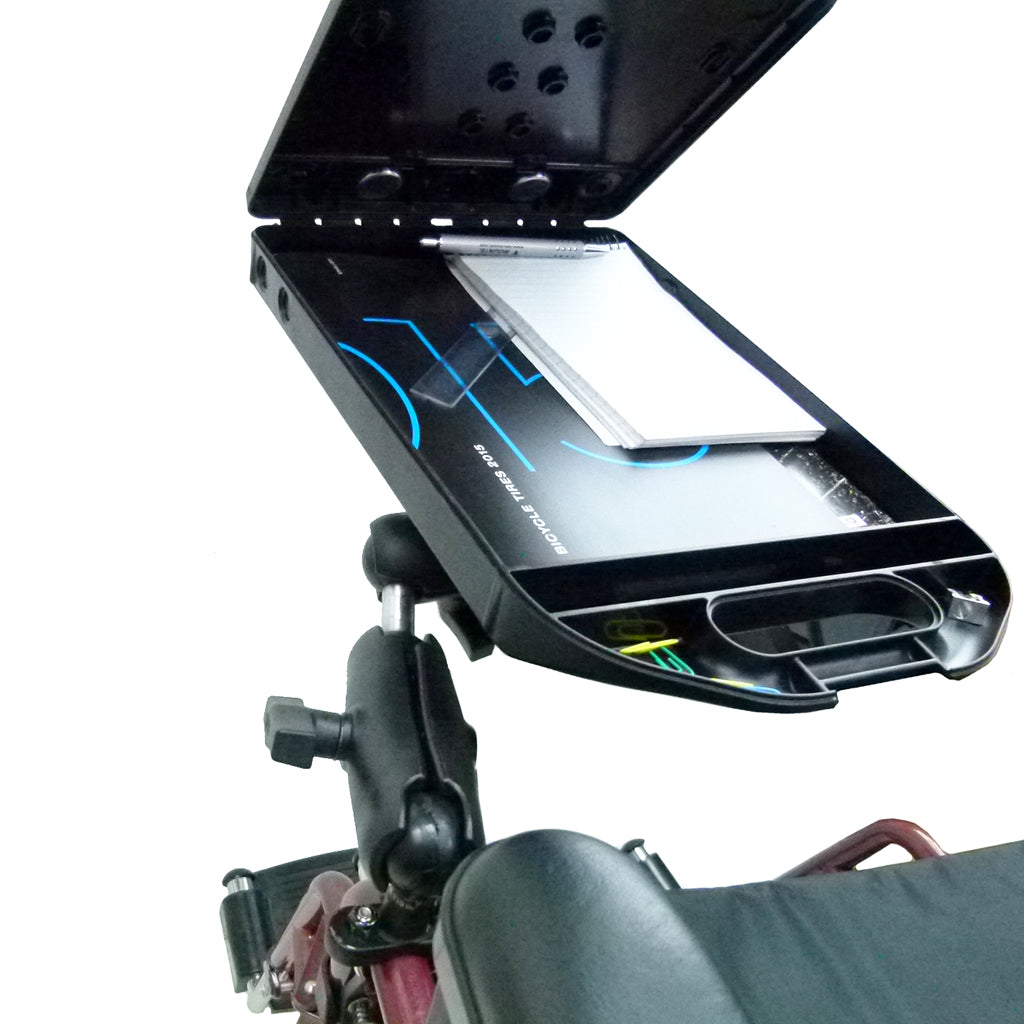 Wheelchair Rail - Tube Mount with Extension Ram Handi Case &amp; iPad 4th Gen Cradle (sku 30601)