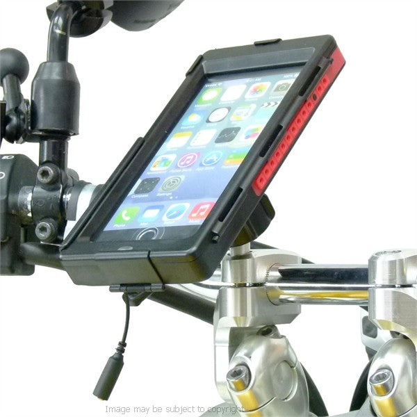 High Power Hardwire TiGRA BikeCONSOLE Waterproof Case with M8 Motorcycle Mount for iPhone 6 PLUS 5.5 (sku 30512)