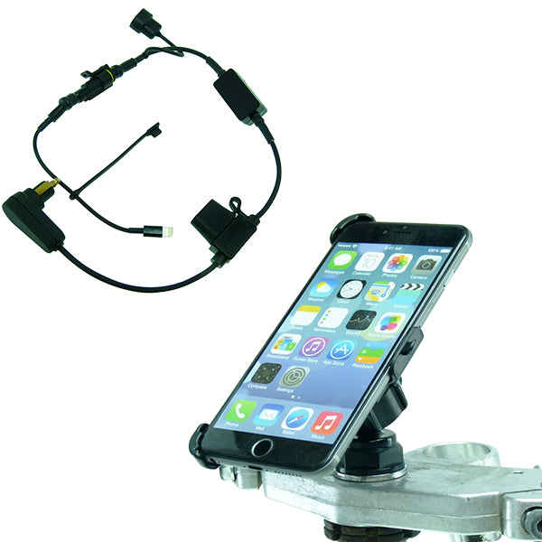 High Power Hella - DIN Yoke 30 Motorcycle Yoke Nut Cap Mount for Apple iPhone 8 plus 5.5" (sku 44558)
