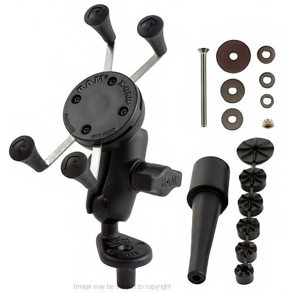 High Power Hella - DIN Short Arm and Fork Stem Mount for iPhone XR (sku 42587)