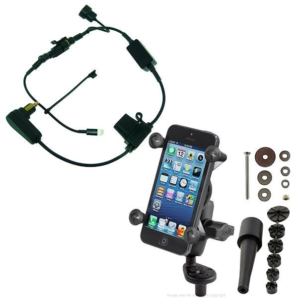 High Power Hella - DIN Short Arm and Fork Stem Mount for iPhone 11 PRO MAX (sku 49074) - BuyBits Ltd UK