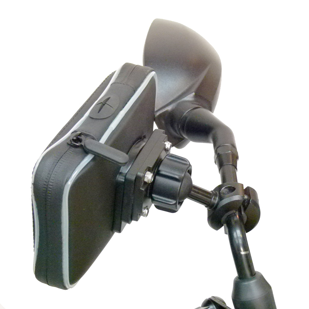 Waterproof Motorcycle Mirror Stem Mount for Garmin Nuvi 2599 2599LM 2599LMT-D (sku 31126)