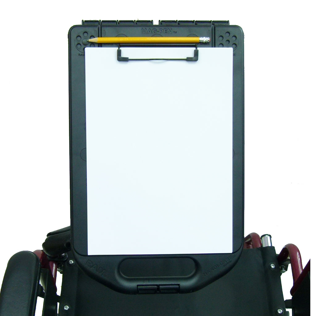Wheelchair Rail - Tube Mount with Extension &amp; Artist Easel Handi Case (sku 30602)