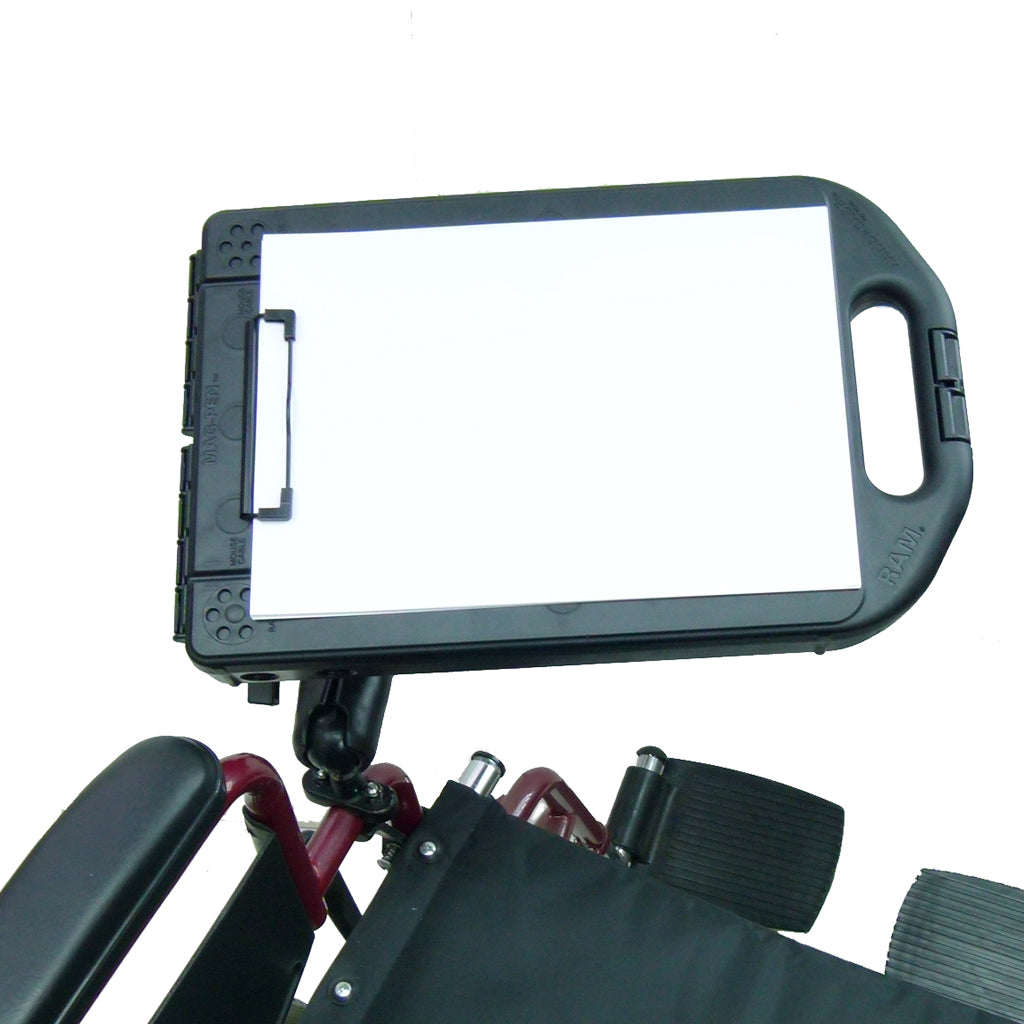 Wheelchair Rail - Tube Mount with Extension &amp; Artist Easel Handi Case (sku 30602)