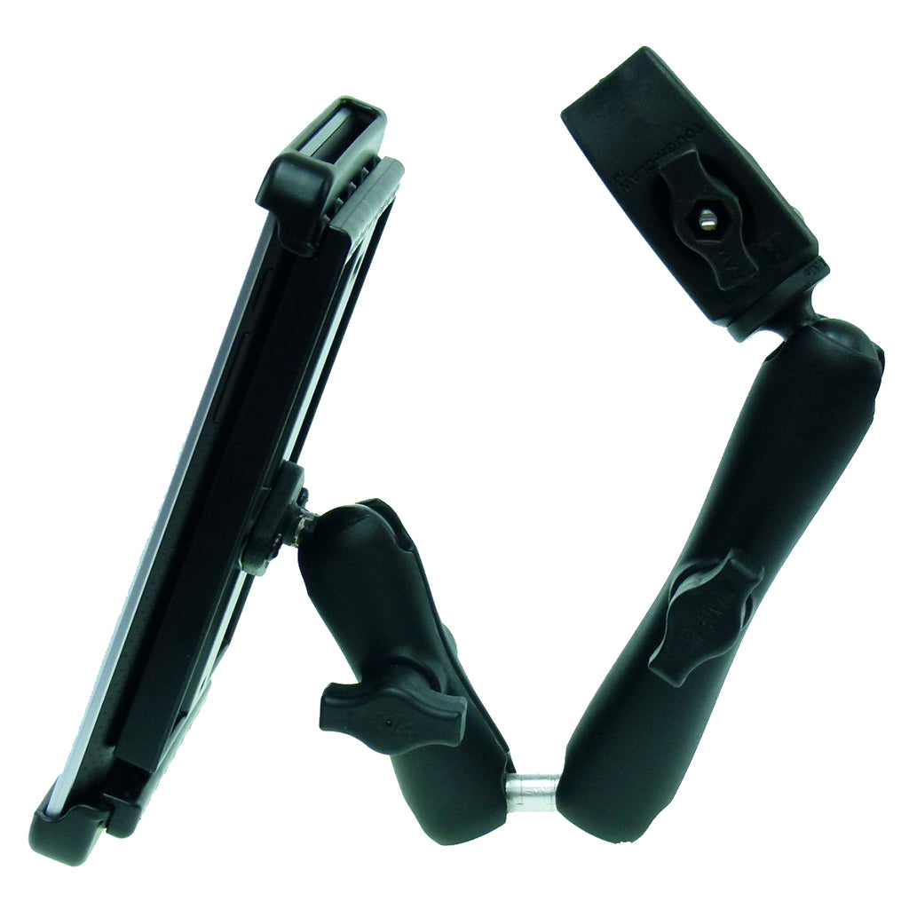 Wheelchair Rail - Tube Mount with Extension &amp; Tablet Holder for Nexus 7 (sku 30603)