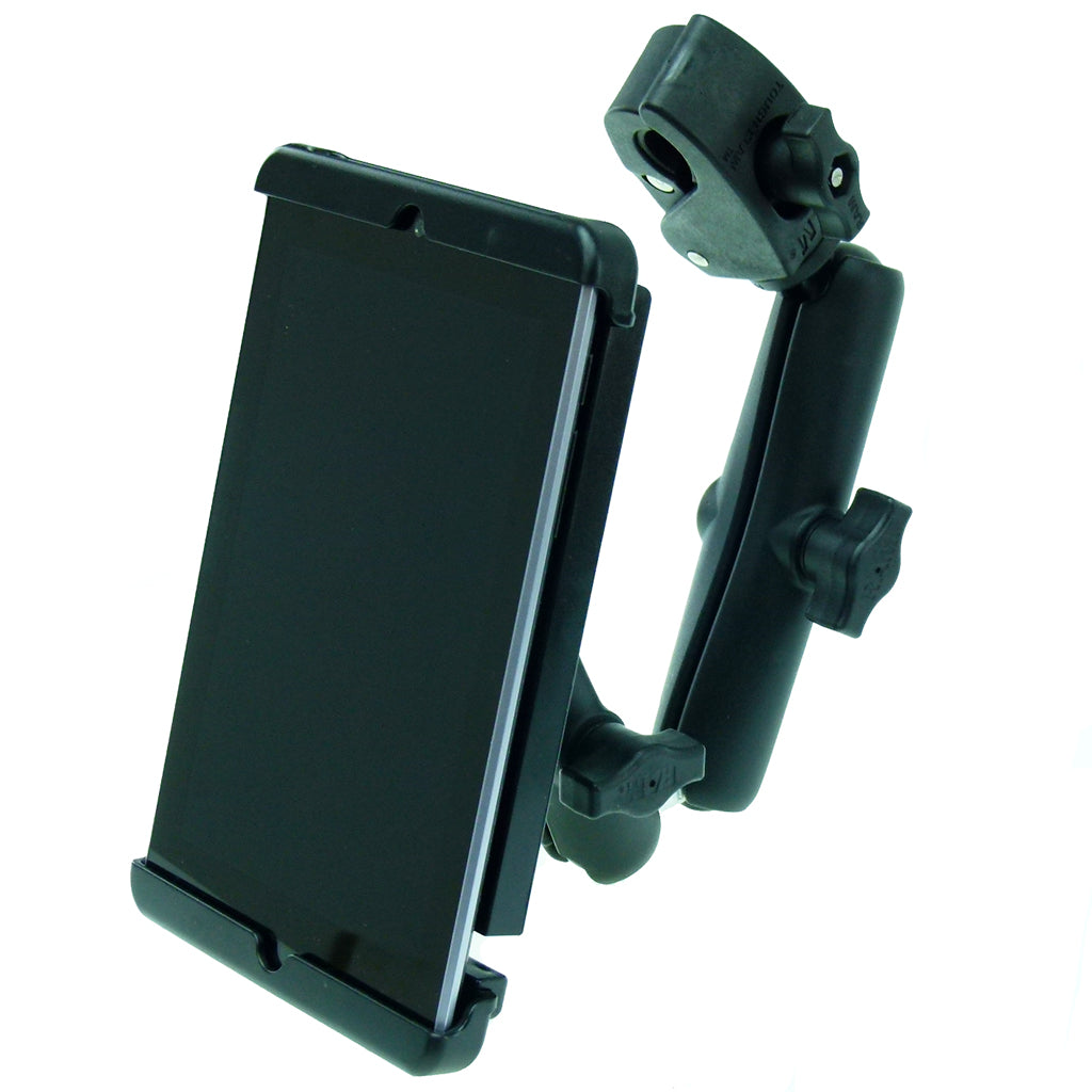Wheelchair Rail - Tube Mount with Extension &amp; Tablet Holder for Nexus 7 (sku 30603)