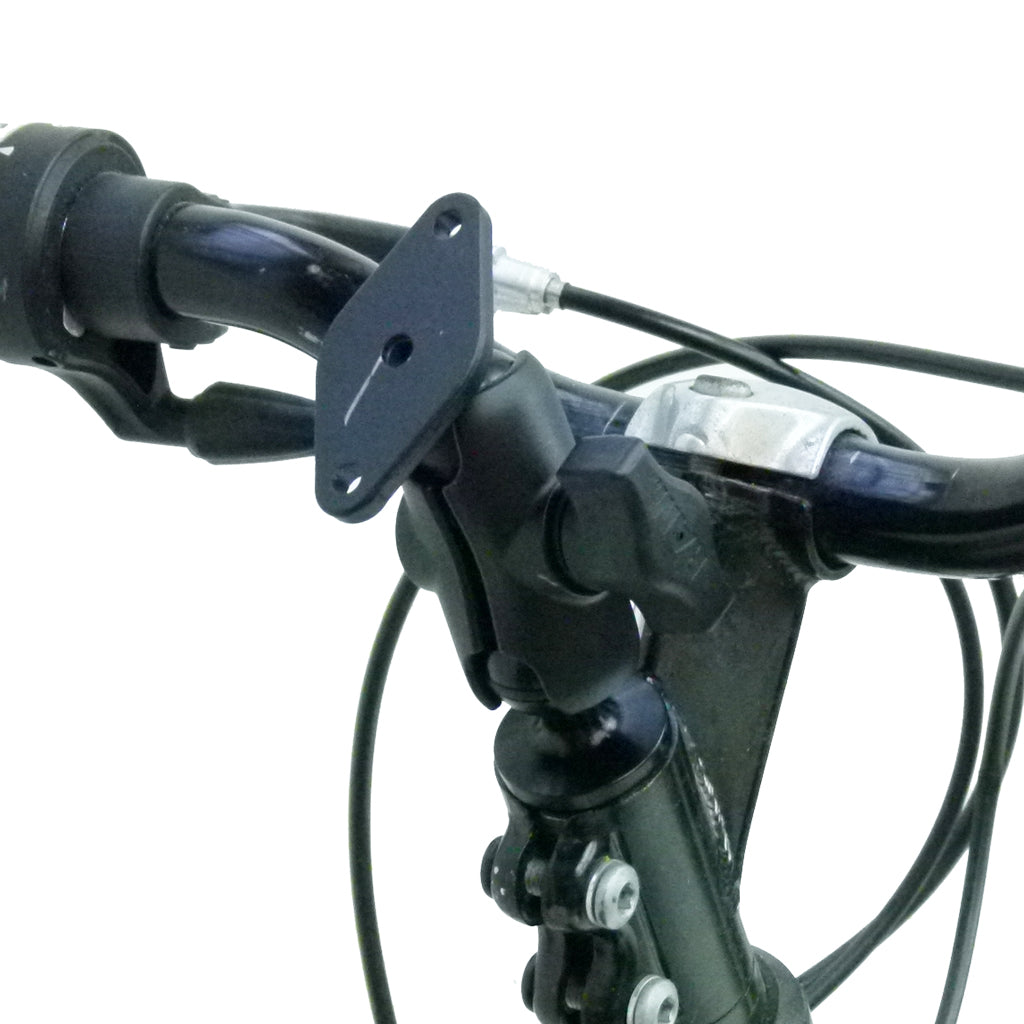 Bicycle 1inch Ball Head Stem Mount with Short Double Socket Arm and 1inch Ball Diamond Base (sku 30644)
