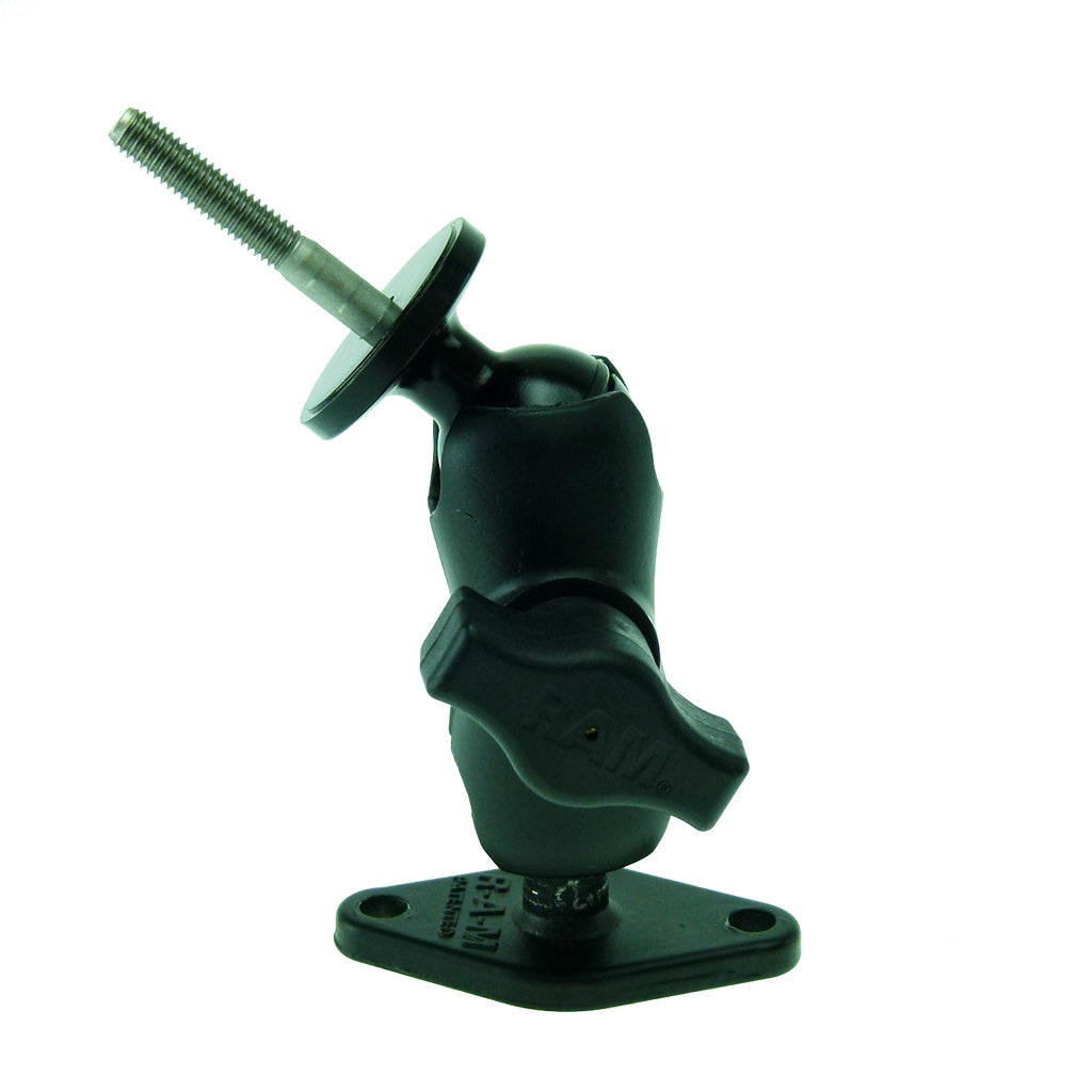 Bicycle 1inch Ball Head Stem Mount with Short Double Socket Arm and 1inch Ball Diamond Base (sku 30644)