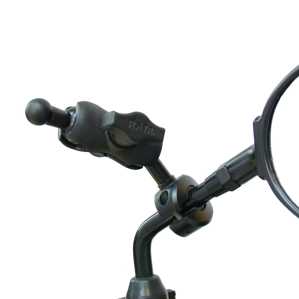 Mirror Motorcycle Mount with 17mm Adapter for Garmin Nuvi GPS SatNav Holders - Cradles (sku 31134)