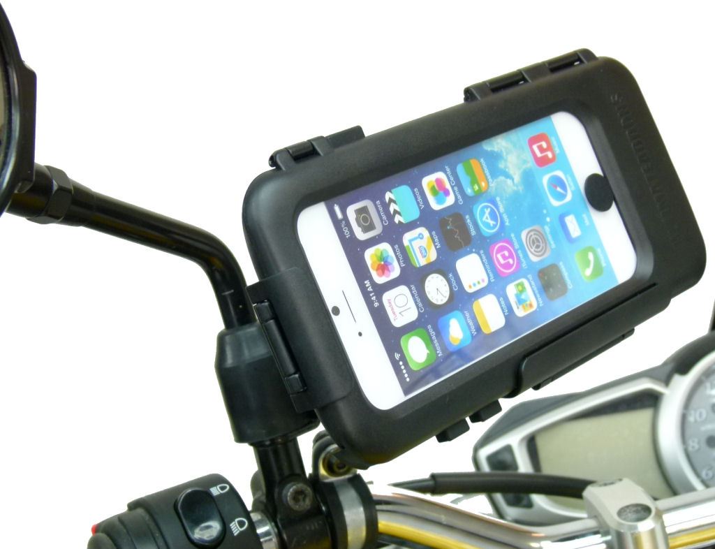 Waterproof Bike Motorcycle M8 - M10 Tough Case Mirror Mount for iPhone SE 2 (2020) (sku 53521) - BuyBits Ltd UK