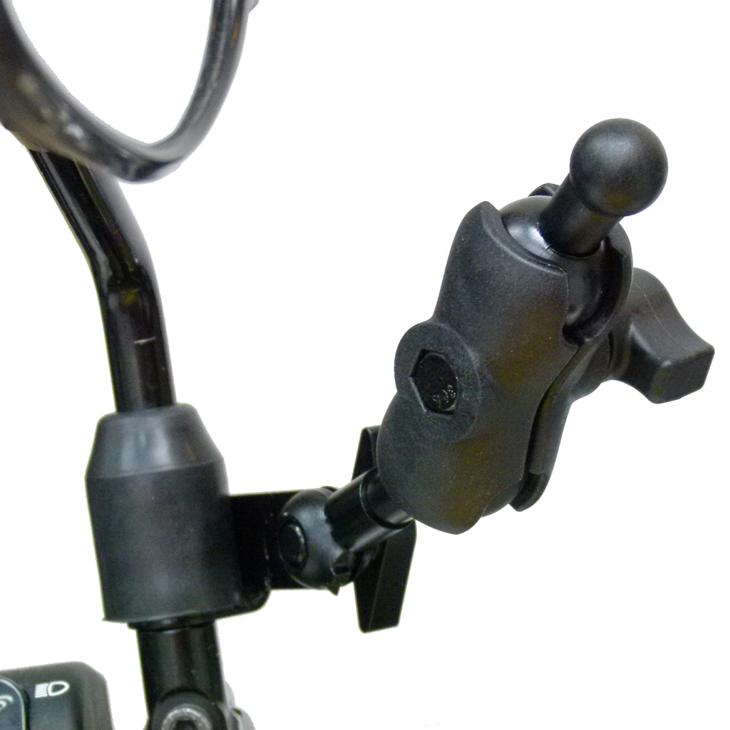 Motorcycle M8 - M10 Mirror Mount with 17mm adaptor for Garmin Nuvi Satnav Cradles - Holders (sku 31701)