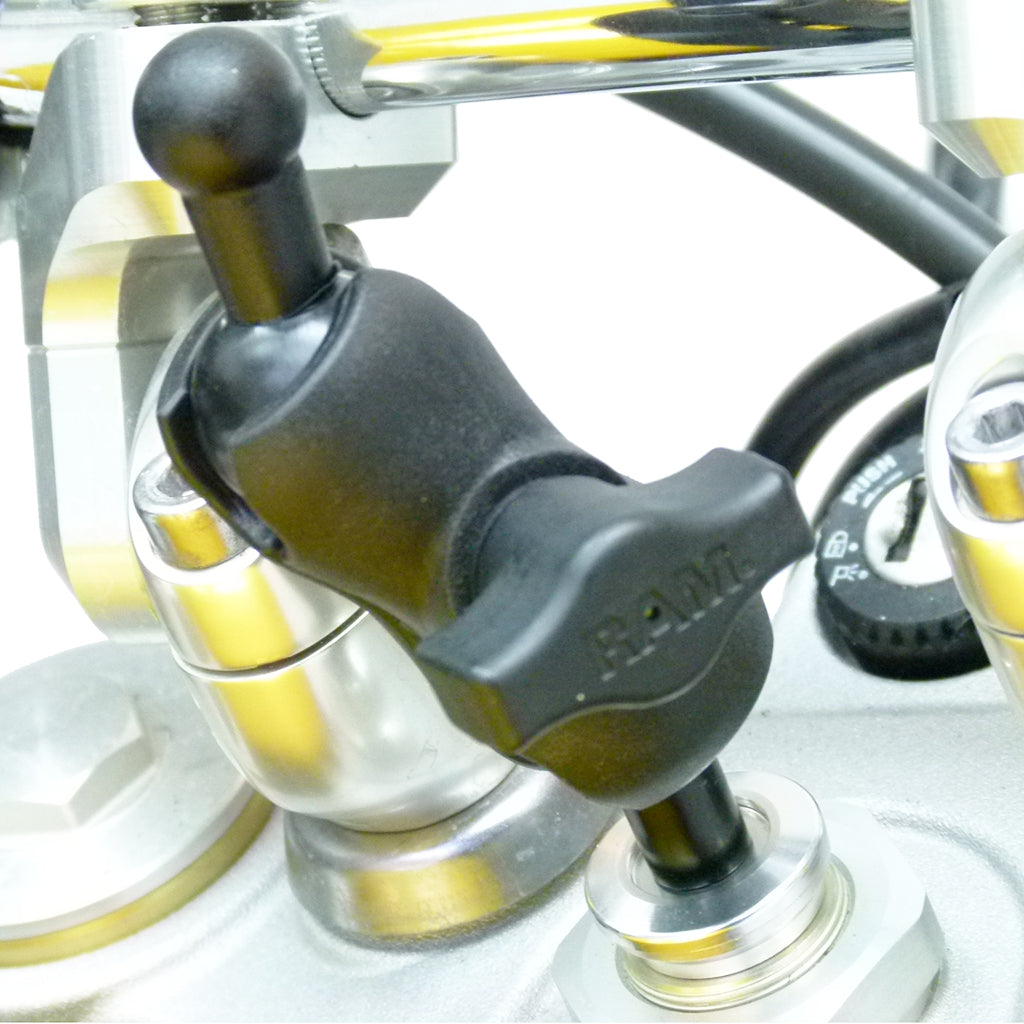 17.5 - 20.5mm Motorcycle Fork stem mount for Garmin Nuvi GPS Satnav Cradle - Holder (sku 31704)