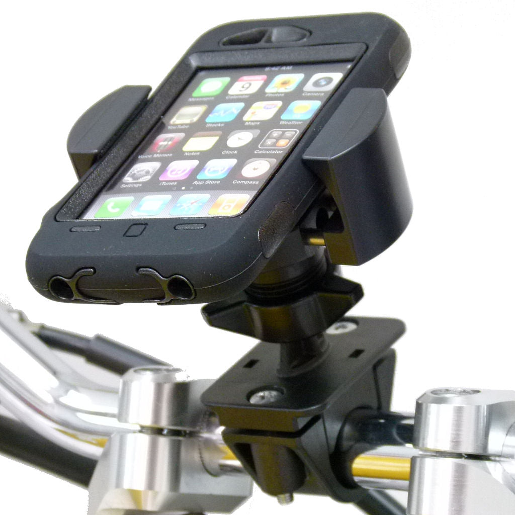 Motorcycle Bike  Handlebar Mount with RoadVise Smartphone Mobile Phone Holder (sku 31725)
