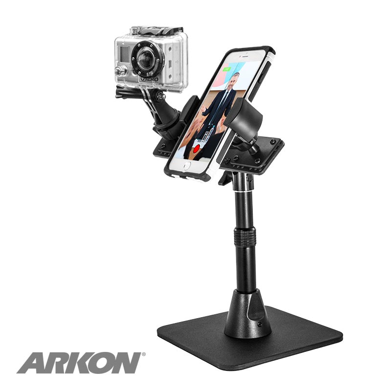 TWBRVGP ARKON TW Broadcaster Combo Phone and GoPro HERO Stand for Live Broadcasting (sku 33002)
