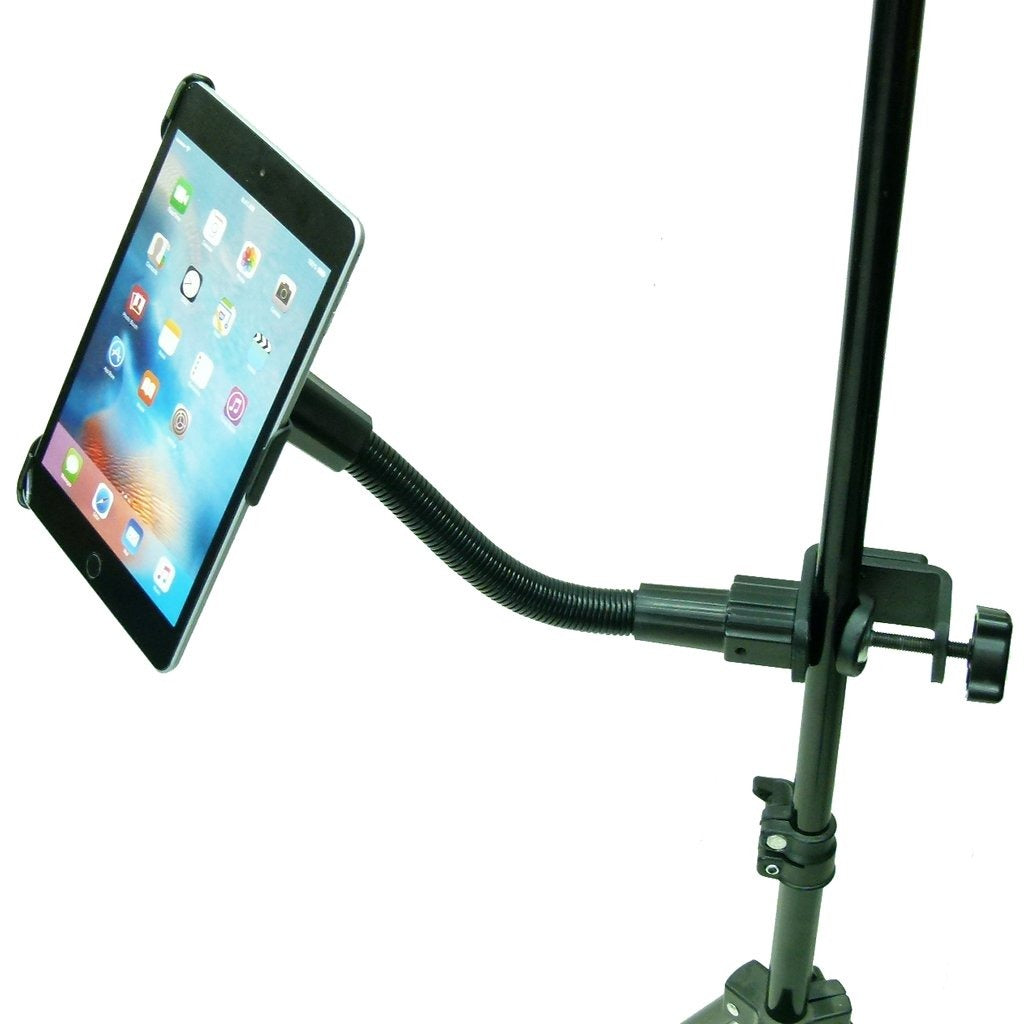 Dedicated Heavy Duty Music - Mic Stand Mount Tablet Holder for iPad Mini 2019 (sku 50579) - BuyBits Ltd UK