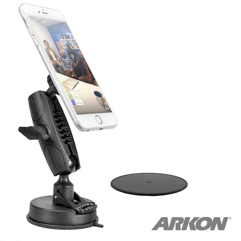 ARKON TW Broadcaster Single-Phone Sticky Suction Magnetic Mount for Live Streaming on Periscope Facebook TWBMAG (sku 34428)