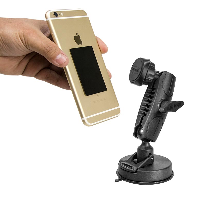 ARKON TW Broadcaster Single-Phone Sticky Suction Magnetic Mount for Live Streaming on Periscope Facebook TWBMAG (sku 34428)
